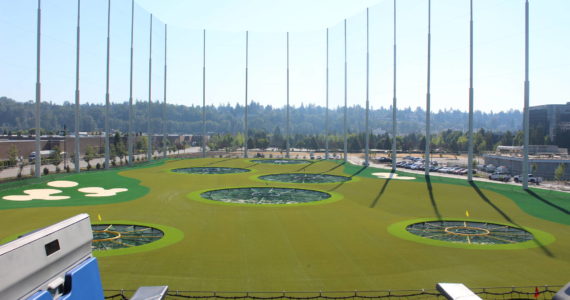 Unlike a driving range, Topgolf is for perfecting skills in accuracy and also fun. Photo by Bailey Jo Josie/Sound Publishing