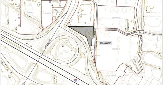 The shaded section represents the surplus property (City of Issaquah)