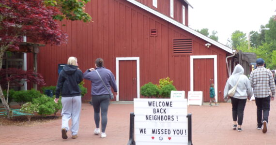 Issaquah Farmers Market welcomes market goers to the first market of the season on May 4. (Cameron Sires/ Sound Publishing)