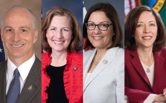 9th Congressional District Rep. Adam Smith, 8th Congressional District Rep. Kim Schrier, 1st Congressional District Rep. Suzan DelBene and U.S. Sen. Maria Cantwell are among Democrats from Washington state who support President Joe Biden’s decision to stop his re-election campaign. Courtesy photos