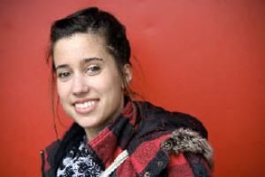 Eastlake senior Gabrielle Rousseau helped promote tonight’s Rock-a-Thon in Redmond.